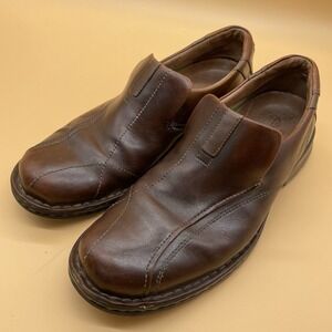 Clarks Escalade Loafer Men's 11‎ M Brown Leather  Casual Slip On Shoe